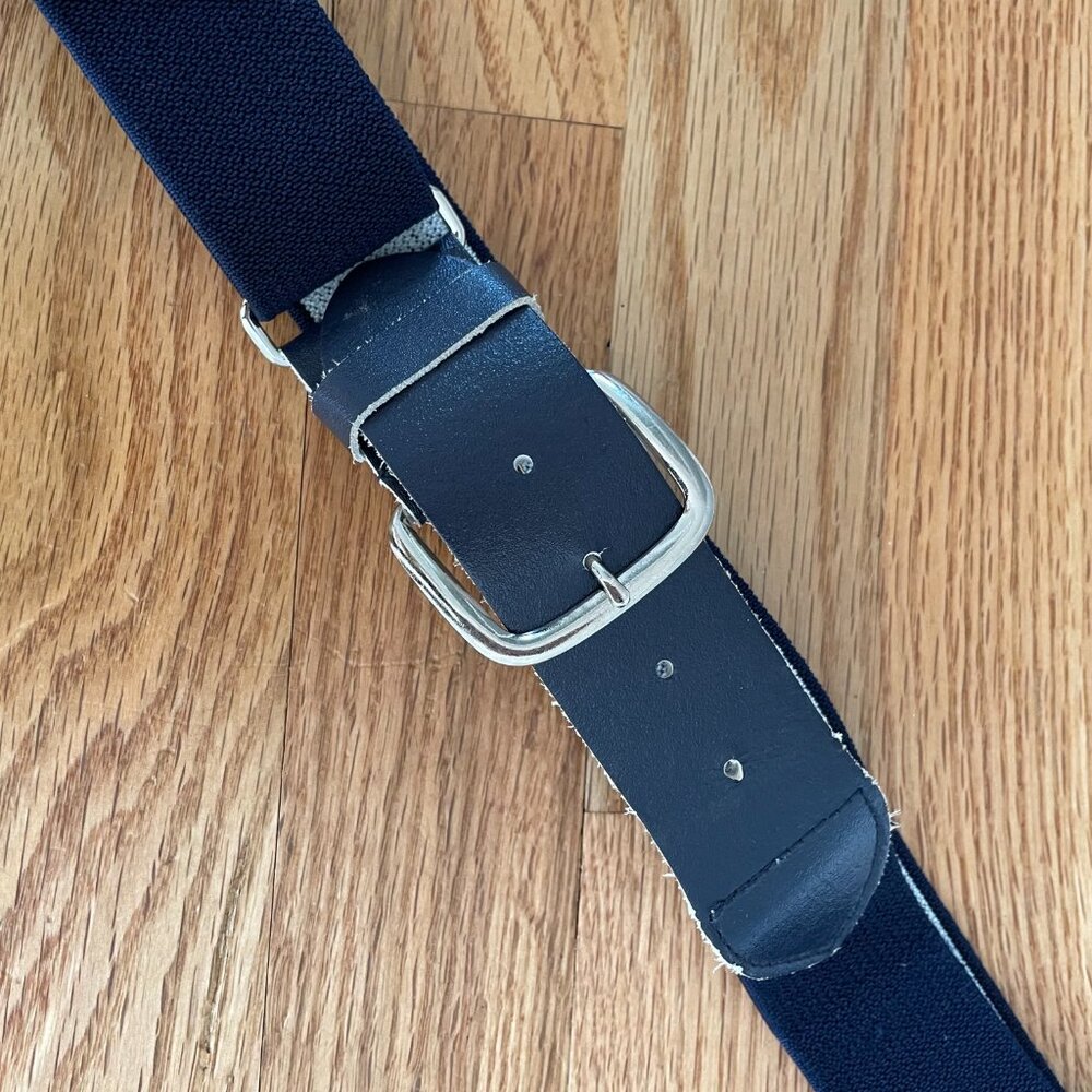 Navy Blue Adjustable Waist Baseball Belt Youth Kids - Picture 3 of 10